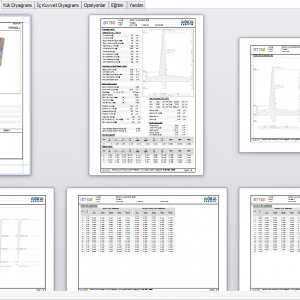 istCAD Konsol Hesap Raporu