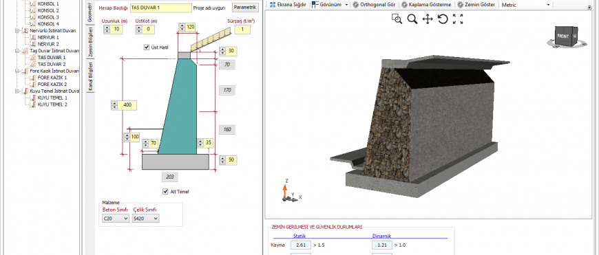 istCAD® 7.0 Taş Duvar Yenilikler