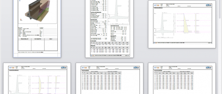 istCAD Konsol Hesap Raporu
